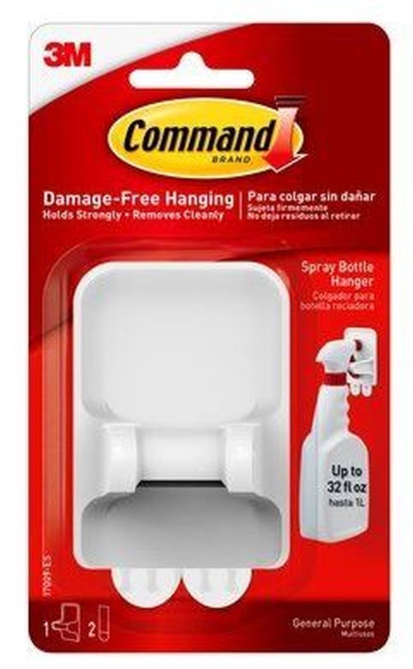 3M Command Spray Bottle Hanger White Pack 1