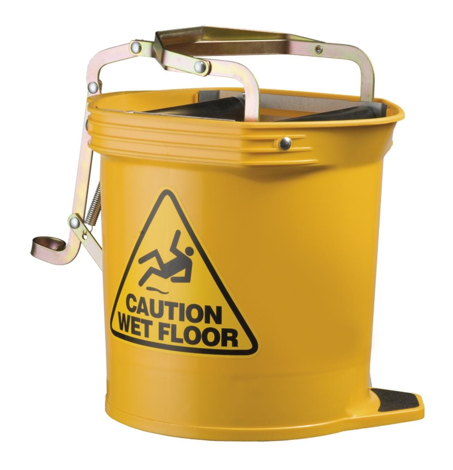 Oates Wide Mouth Wringer Bucket 16L Yellow