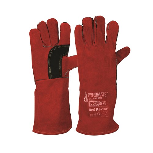 Pyromate Red Kevlar Welding Glove Large