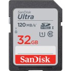Sandisk Ultra Memory Card SDHC C10 UHS-I 120MBS 4x6 32 GB image