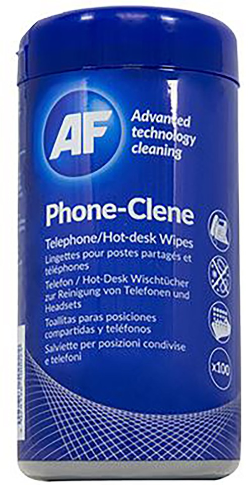 Af Phone-Clene Anti Bact Phone Wipes Tub100