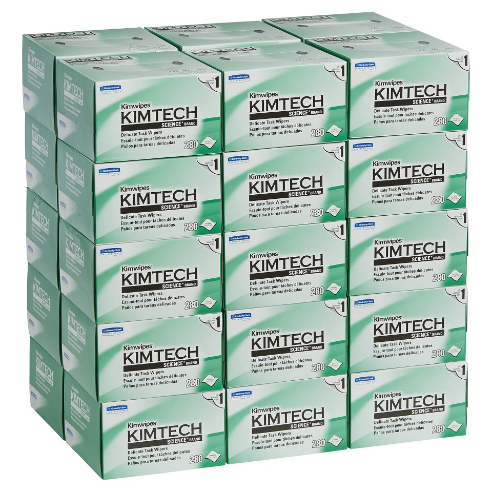 Kimtech Kimtech Science 34120 Delicate Task Wipe 1 ply 280 Sheet per box White Carton of 30