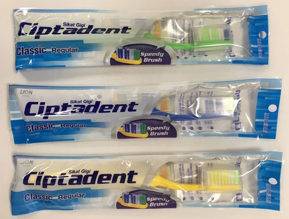Ciptadent Diamond Head Toothbrush Medium Carton of 72