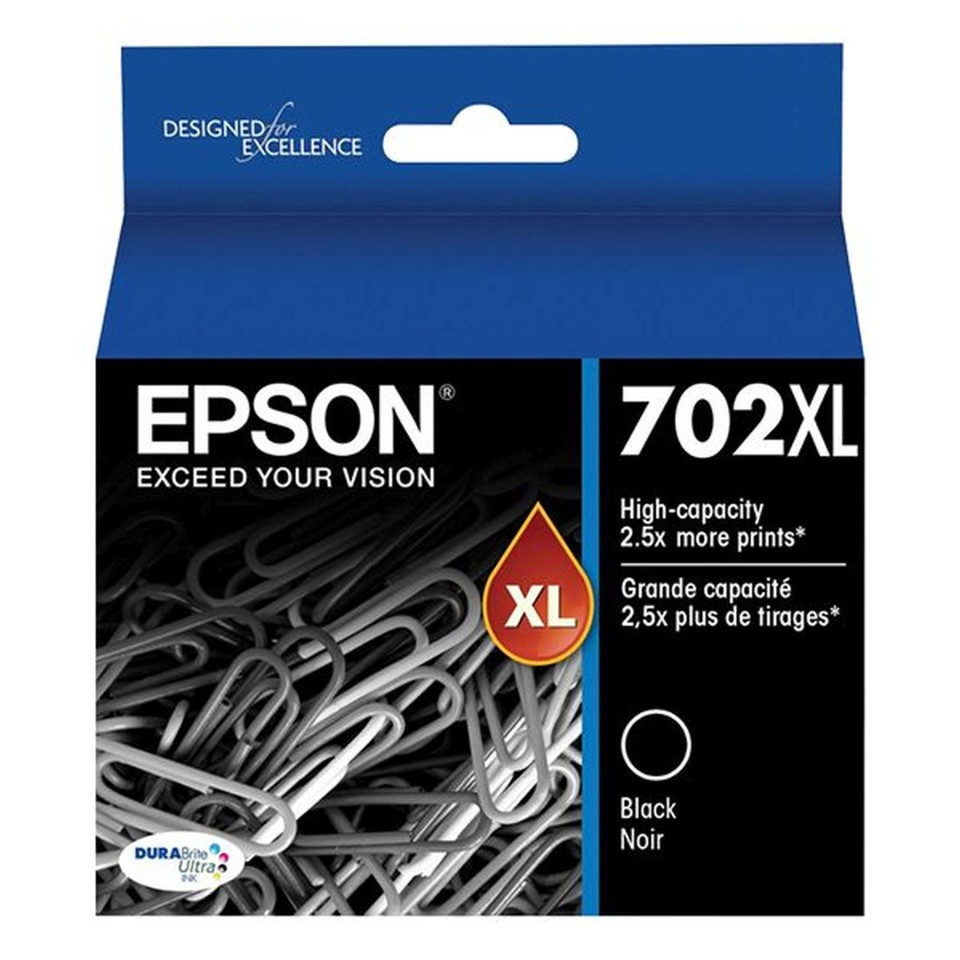 Epson DURABrite Ultra Inkjet Ink Cartridge 702XL High Yield Black