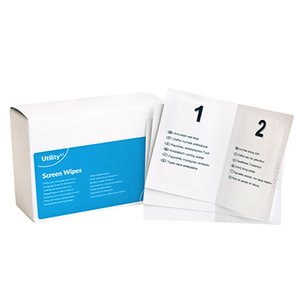 Utility Cleaning Wipes Wet and Dry Pack 20