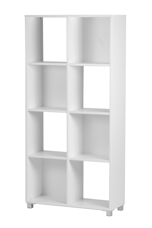 Zealand Cubby Hole Bookcase 8 Cube 800(w)x1650(h)x300(d) 18mm Melamine Panel Tawa
