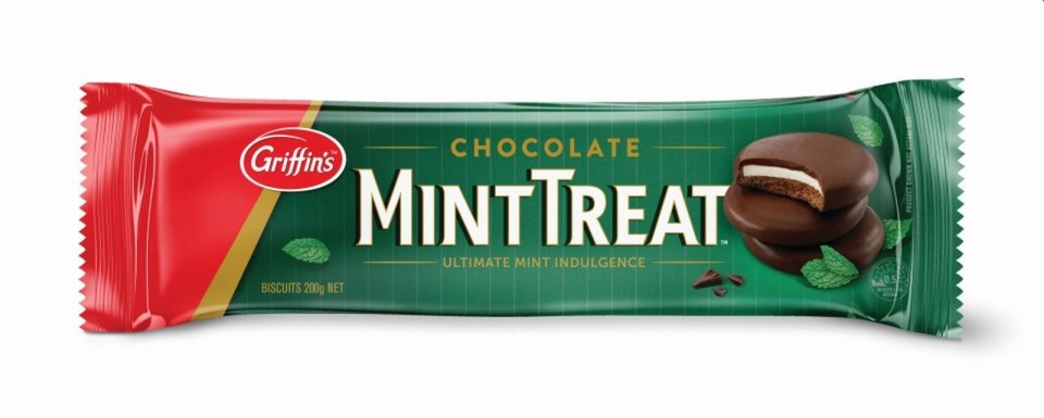 Griffins Chocolate Mint Treat Sensations  Biscuits 200g