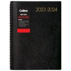 Collins Boston 2023-2024 Diary A5 Day To A Page Black image