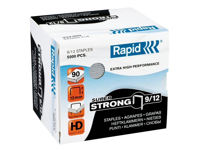 Rapid No. 9/12 Staples Super Strong Heavy Duty Box 5000