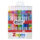 Texta Zoom Crayons Assorted Colours Pack 12 image