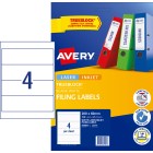 Avery Filing Labels for Laser Inkjet Printers 200 x 60 mm 100 Labels (959035 / L7171) image