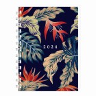 Kurtovich 2024 Diary A5 Week To View Wiro Tropical image