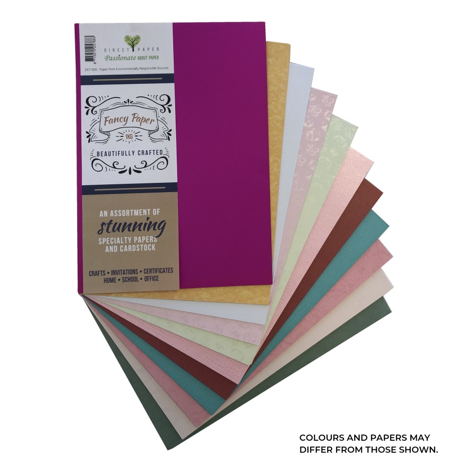 Fancy Paper A4 Assorted Colours Pack 1kg Each