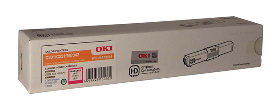OKI Laser Toner Cartridge C301 Magenta