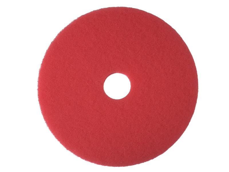 3M 5100 Buffing Floor Cleaning Pad Red 350mm 61500044922
