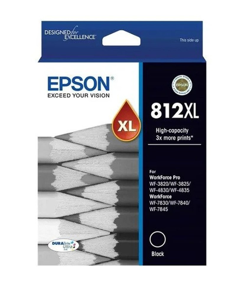 Epson DURABrite Ultra Inkjet Ink Cartridge 812XL High Yield Black