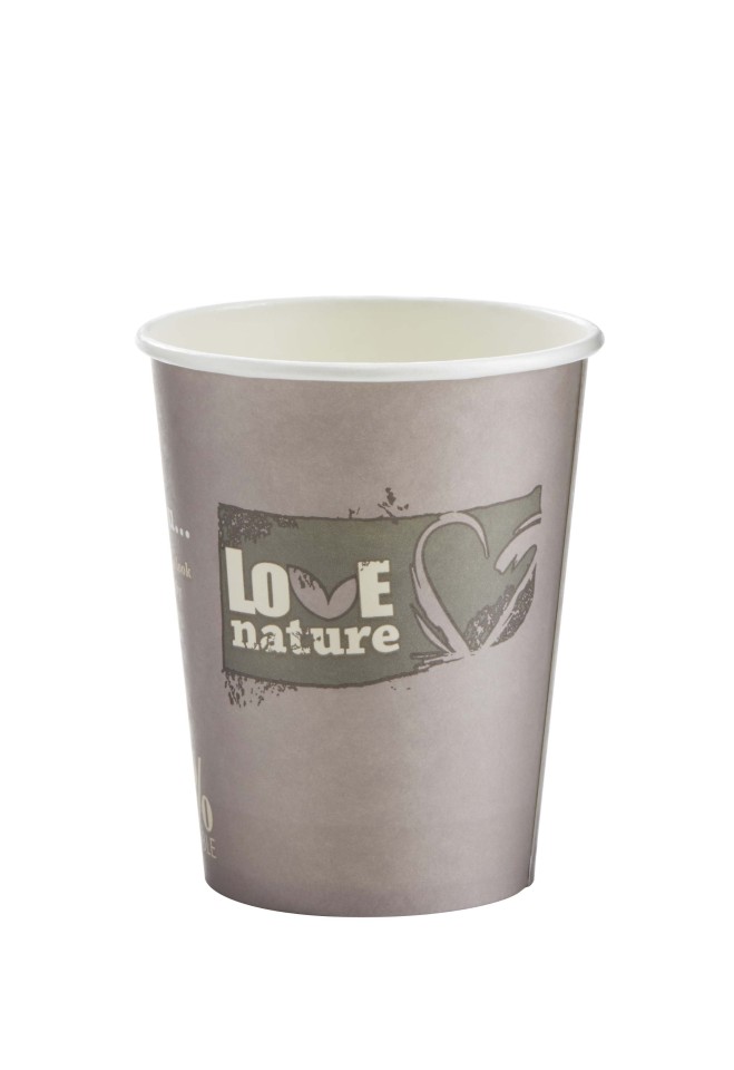 Huhtamaki Bioware Love Nature Paper Cup 280ml (8oz) Pack 50