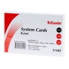 Esselte System Cards Ruled 152 x 102mm (6 x 4) White Pack 100 image