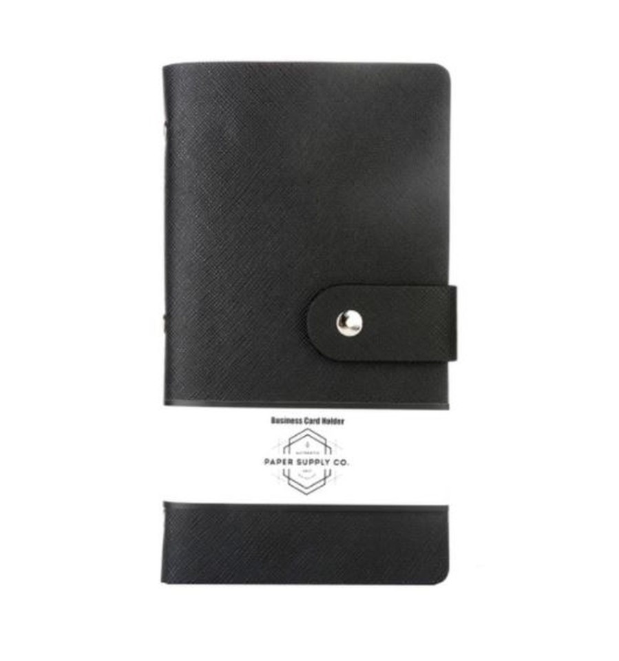 Paper Supply Co. Citta Business Card Holder 192 Cards Black