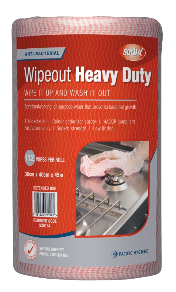Sorb-X Wipeout Heavy Duty Cloth Red