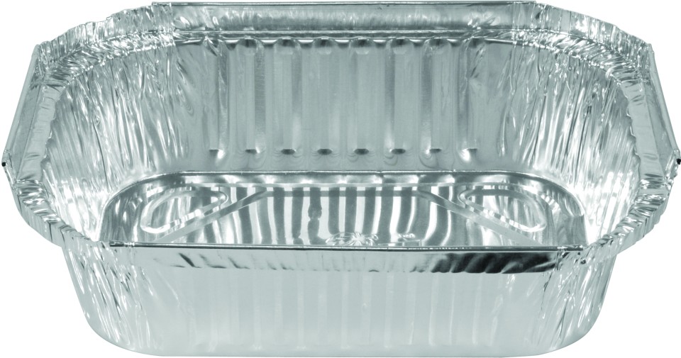 Castaway Container Foil Takeaway Tray 215 x 149 x 46mm Carton 500