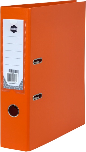 Marbig Lever Arch File PE Linen A4 Orange