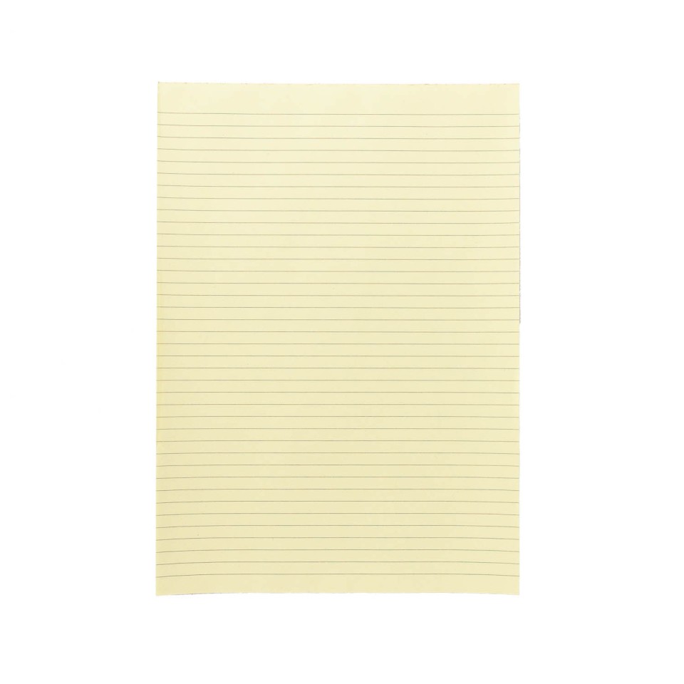 NXP Topless Writing Pad A4 Ruled 50 Leaf 70gsm Yellow