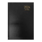 NXP 2024 Hardcover Diary A5 Day To Page Black image