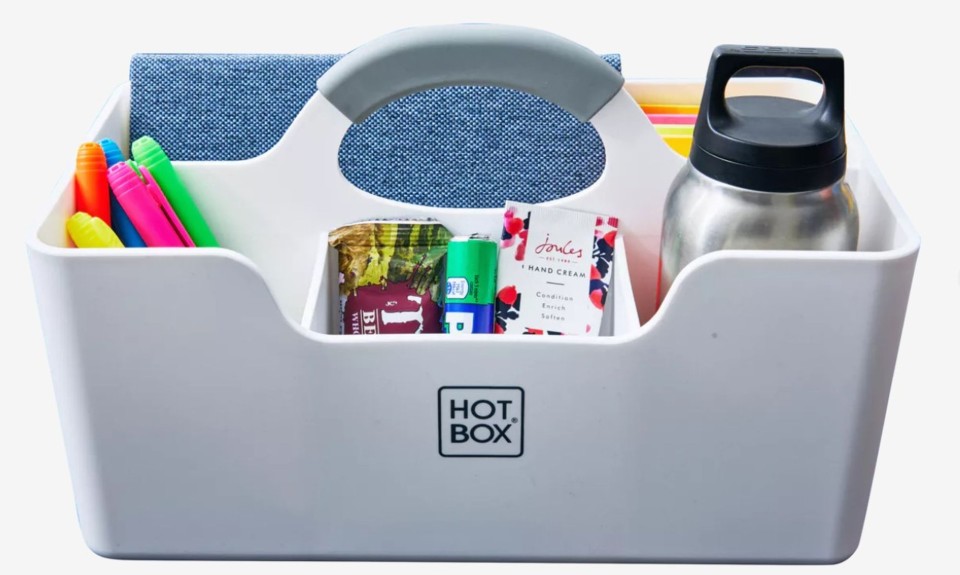 Hotbox 1 Portable Desk Storage System White