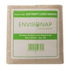 Environap Lunch Napkins 2 Ply 8 Fold Kraft Pack Of 100 image
