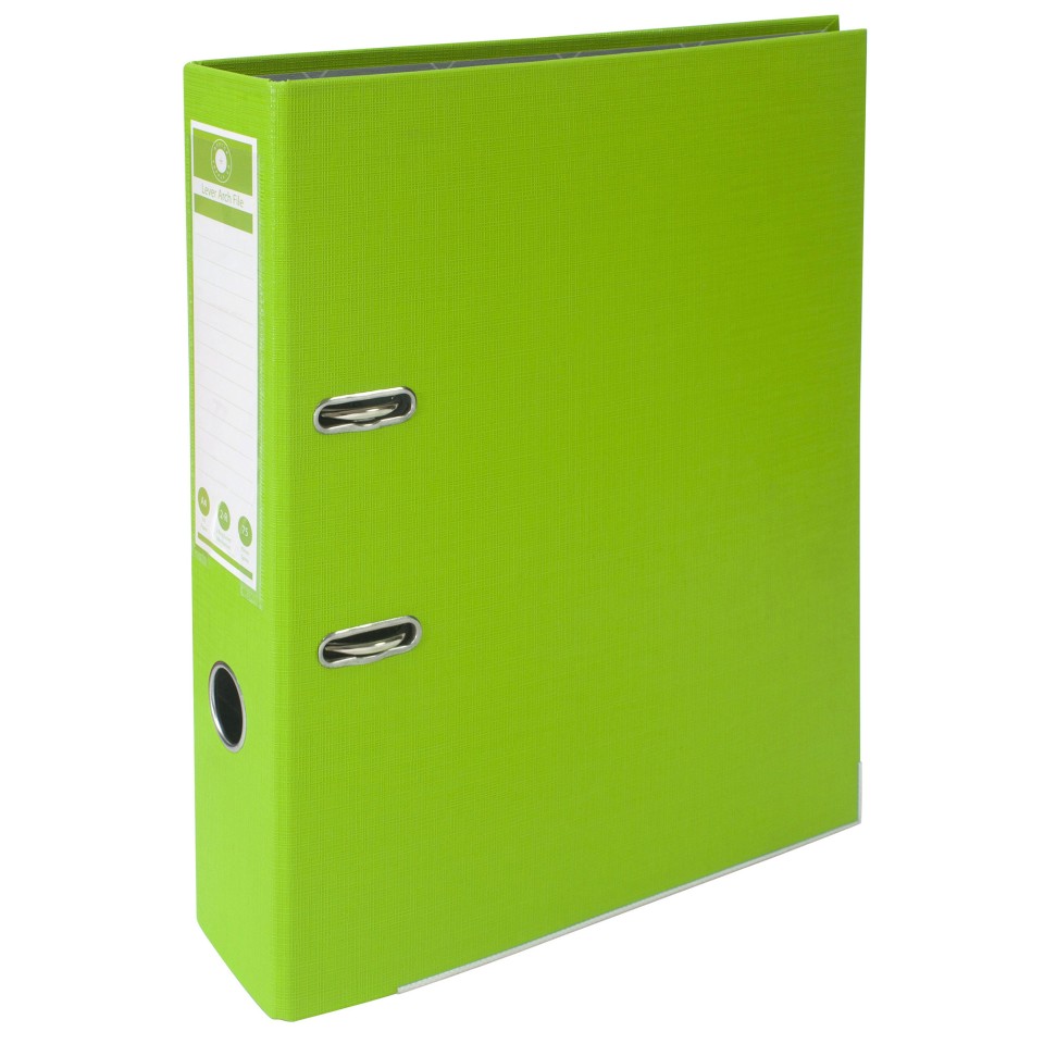 Office Supply Co Lever Arch File A4 Green
