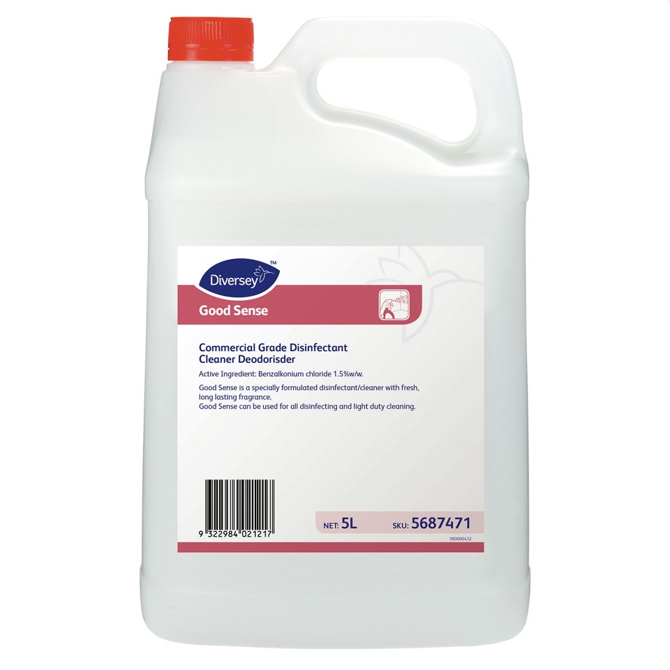 Diversey Good Sense Commercial Grade Disinfectant Cleaner Deodoriser 5 Litre