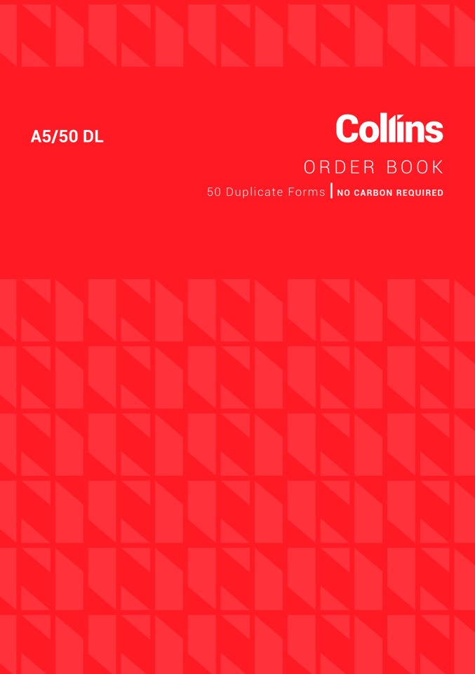 Collins Goods Order Book No Carbon Required A5 50 Duplicates