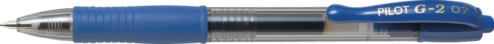 Pilot G-2 Rollerball Pen Retractable Gel Ink Fine 0.7mm Blue