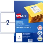 Avery Shipping Labels with Smooth Feed Laser Printers 199.6 x 143.5mm 500 Labels (959092 / L7168) image