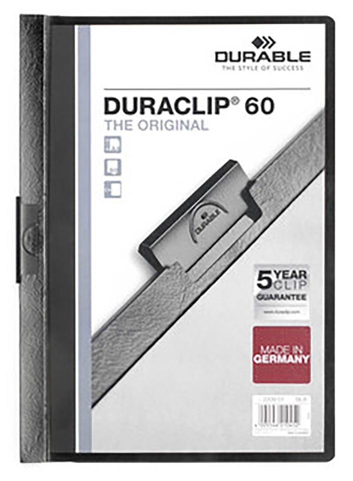Duraclip A4 Folder 60PG Black
