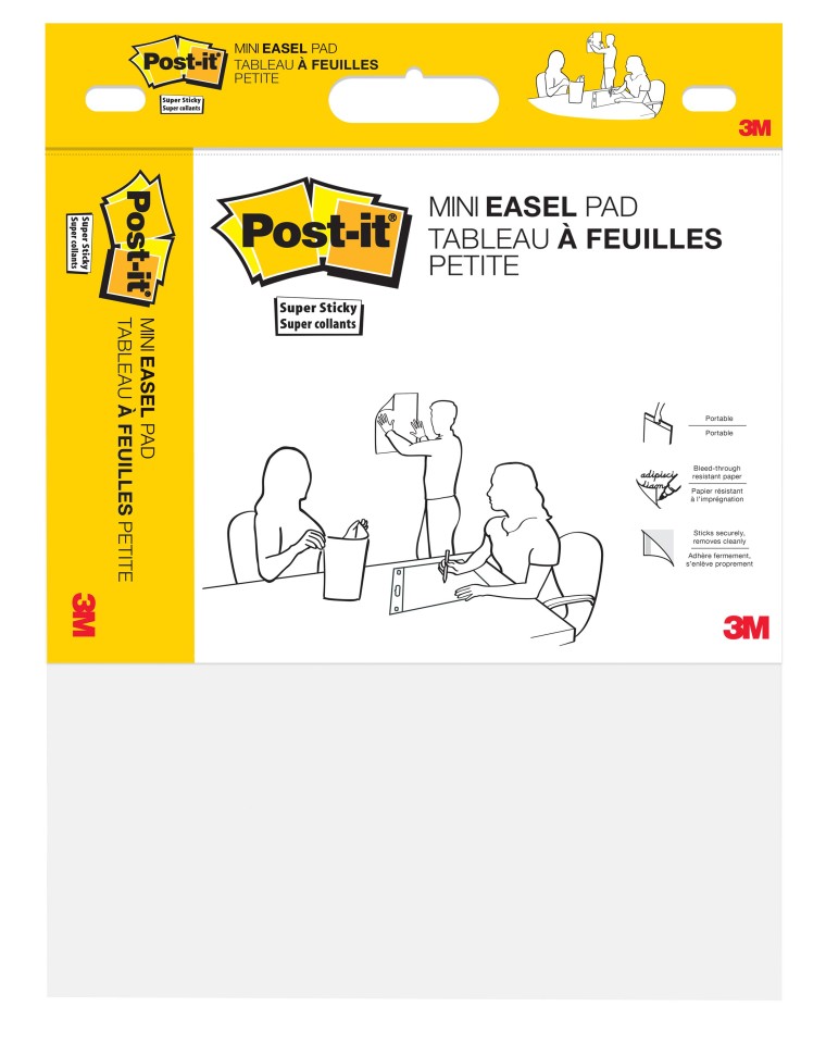 Post-it Super Sticky Easel Pad Mini 381x457mm White 20 Sheet Pad