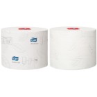 Tork Toilet Paper Mid-Size Roll Advanced 2 Ply 127530 T6 100m White Carton 27 image
