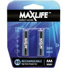 Battery Maxlife AAA Rechargeable Pk2 image