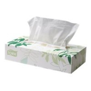 Tork Premium Facial Tissue 2 Ply White 100 Sheets per Box Carton of 48 / Pallet of 14