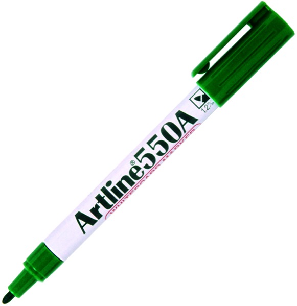 Artline 550A Whiteboard Marker Bullet Tip Fine 1.2mm Green
