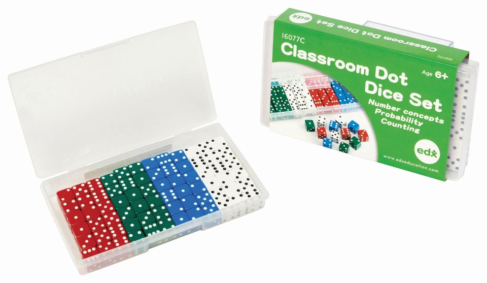 Edx Classroom Dot Dice Set 72 Pcs