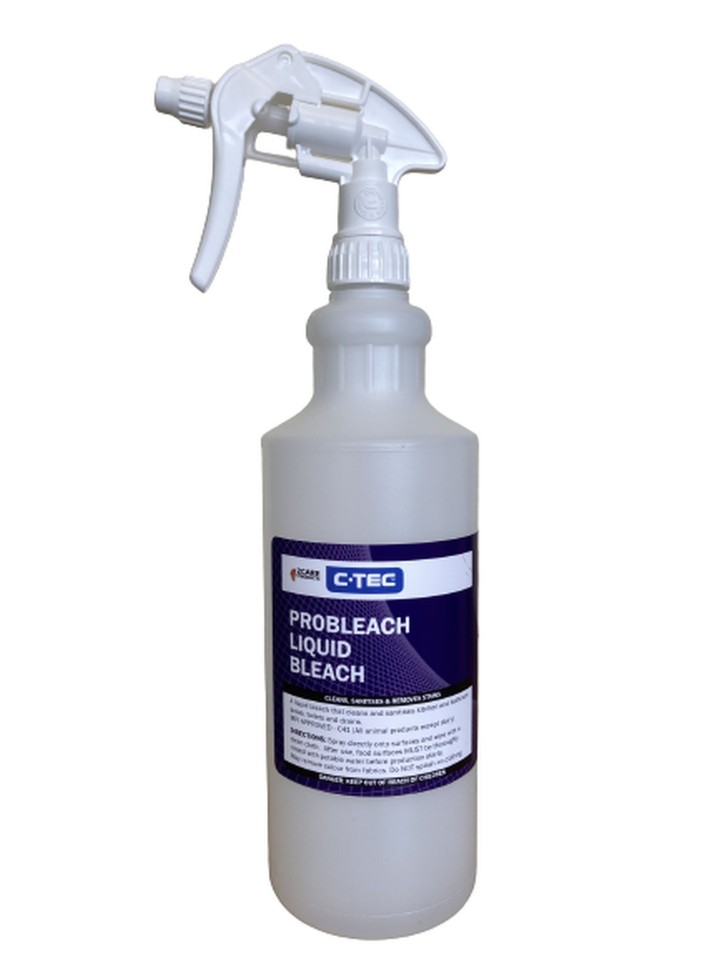 C-TEC Probleach 4% 1 Litre Spray Bottle Kit