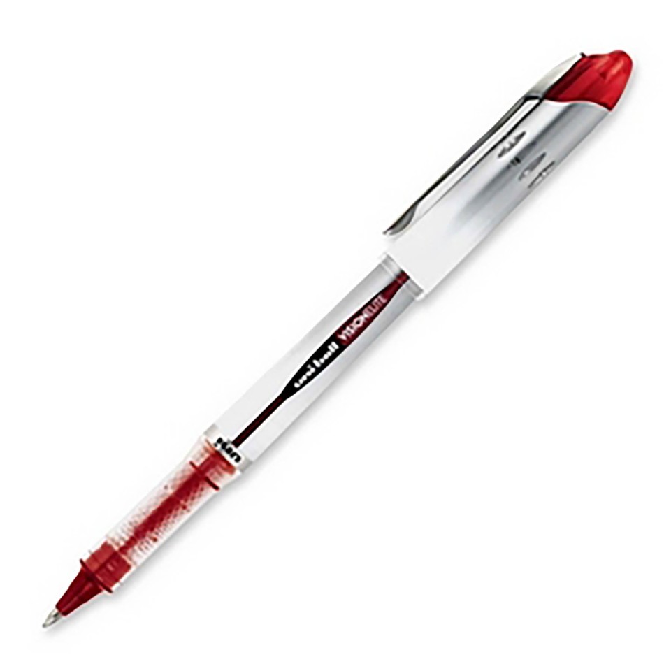 Uni Vision Elite Rollerball Pen Capped UB-200 0.8mm Red