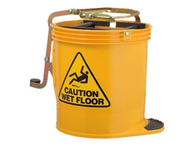 Oates Clean Unlabelled Mop Bucket 15L Yellow