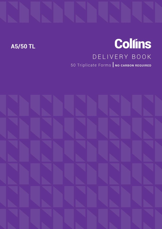 Collins Delivery Book No Carbon Required A5 50 Triplicates