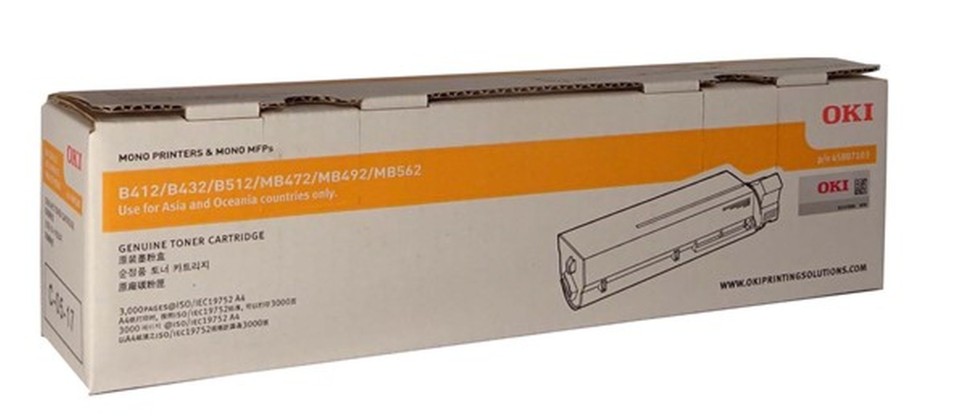 OKI Laser Toner Cartridge 45807103 Black