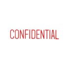 X-Stamper Self-Inking Stamp 'Confidential' With Red Ink image