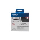 Brother Continuous Length Paper Tape Dk-22251 Red/Black on White image