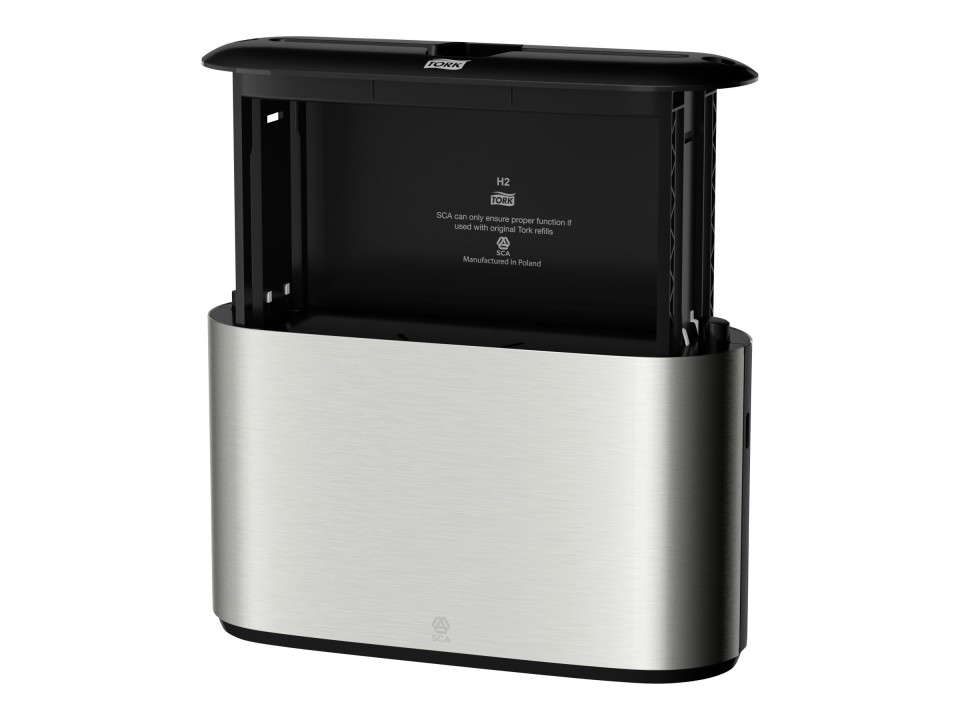 Tork Hand Towel Dispenser Xpress Multifold Countertop Image Design H2 Stainless Steel